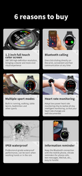 Bluetooth Heart Rate Smart Sports Watch